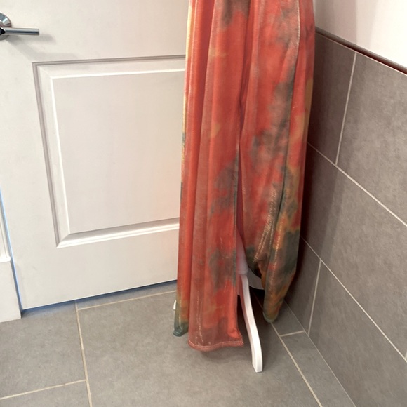 ✨HOST PICK✨Lulus Multicolored Tye-Dye Maxi Dress Gown - Picture 8 of 13